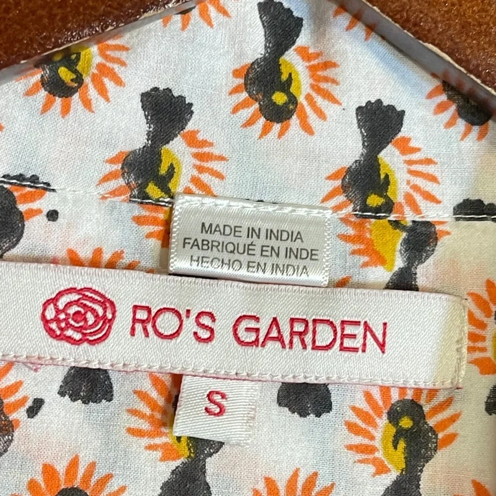 Cotton White Garden Women's Floral Pajama Top - Picture 6 of 10